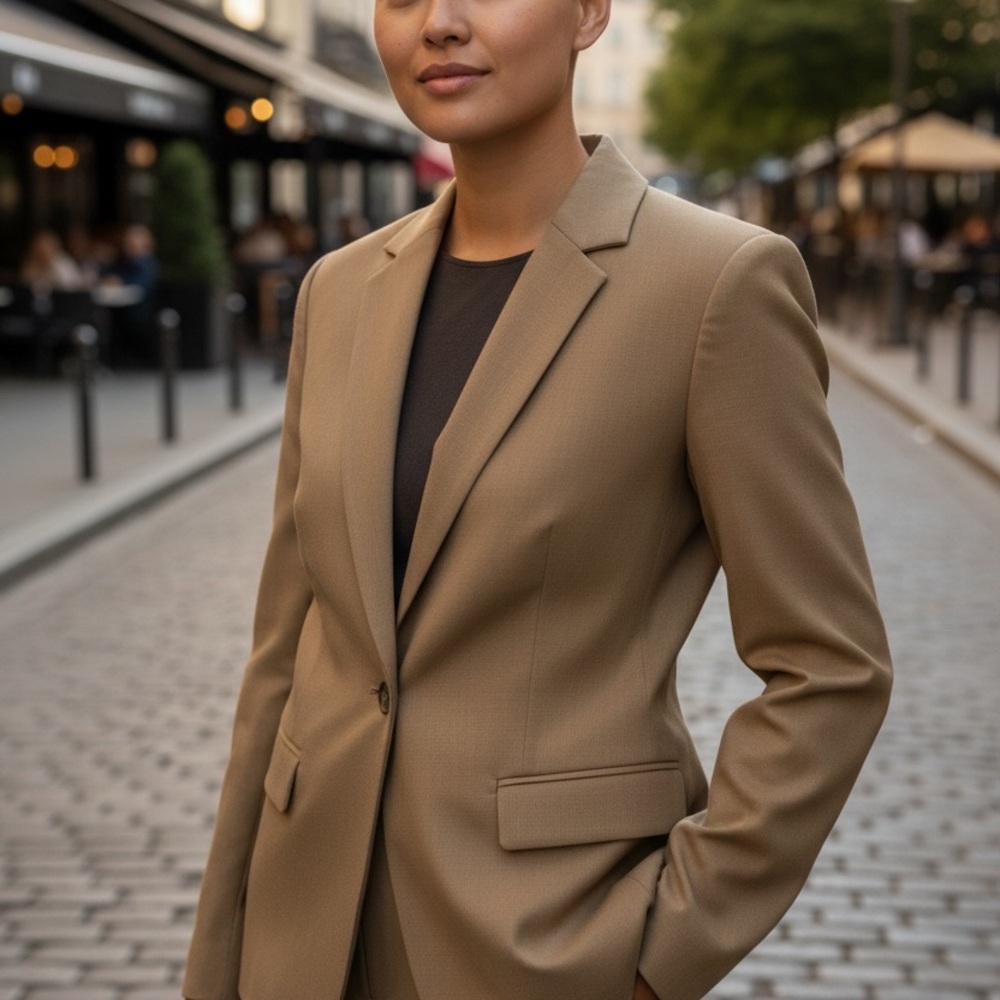 Ann Taylor Beige Women's Suit Jacket